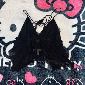 Urban outfitters Black Strappy Top